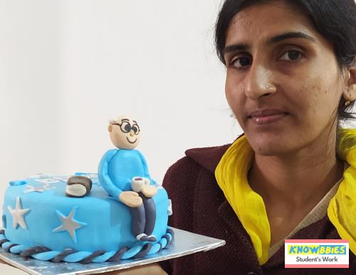 Online Course in Susner agar malwa For Birthday Cakes + Fondant Cake : Baking & Icing Video Course (Pre-recorded) in Hindi