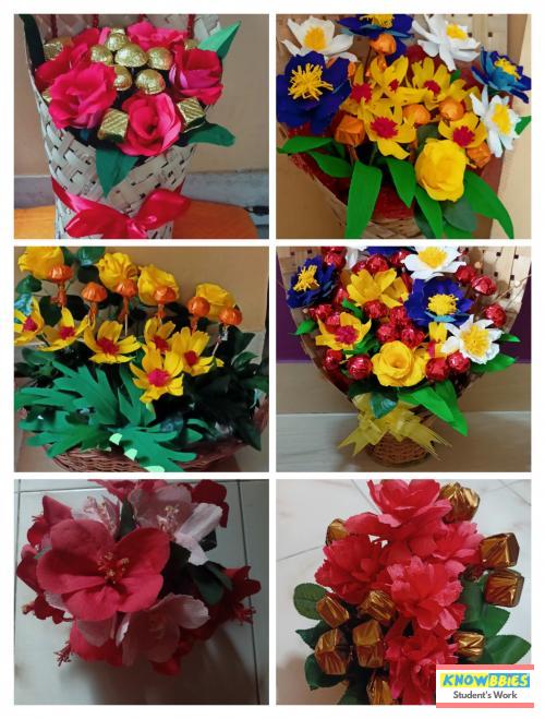 Online Course in Pune For Paper Flower Chocolate Bouquet Making Video Course (Pre-Recorded) in Hindi