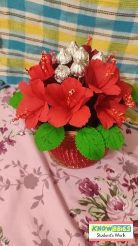 Online Course in Pune For Paper Flower Chocolate Bouquet Making Video Course (Pre-Recorded) in Hindi