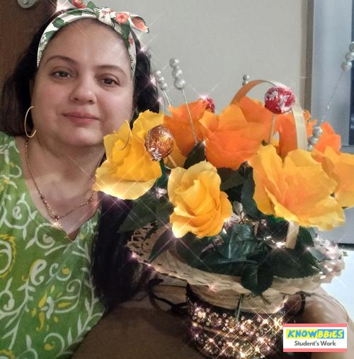 Online Course in Thane For Paper Flower Chocolate Bouquet Making Video Course (Pre-Recorded) in Hindi