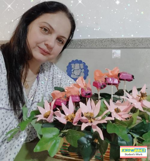 Online Course in Thane For Paper Flower Chocolate Bouquet Making Video Course (Pre-Recorded) in Hindi